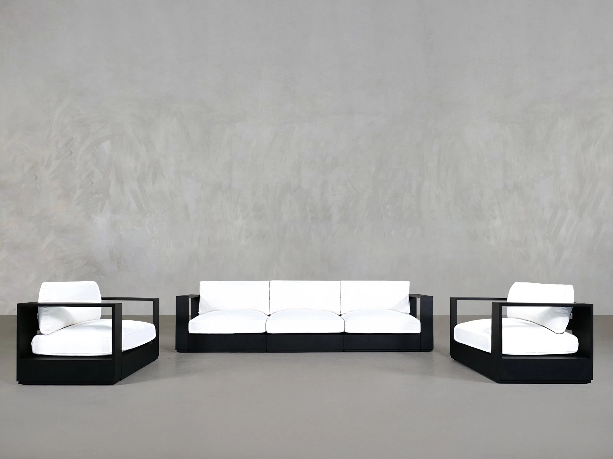 3-1-1 Sofa & Armchair Set Aluminum Outdoor