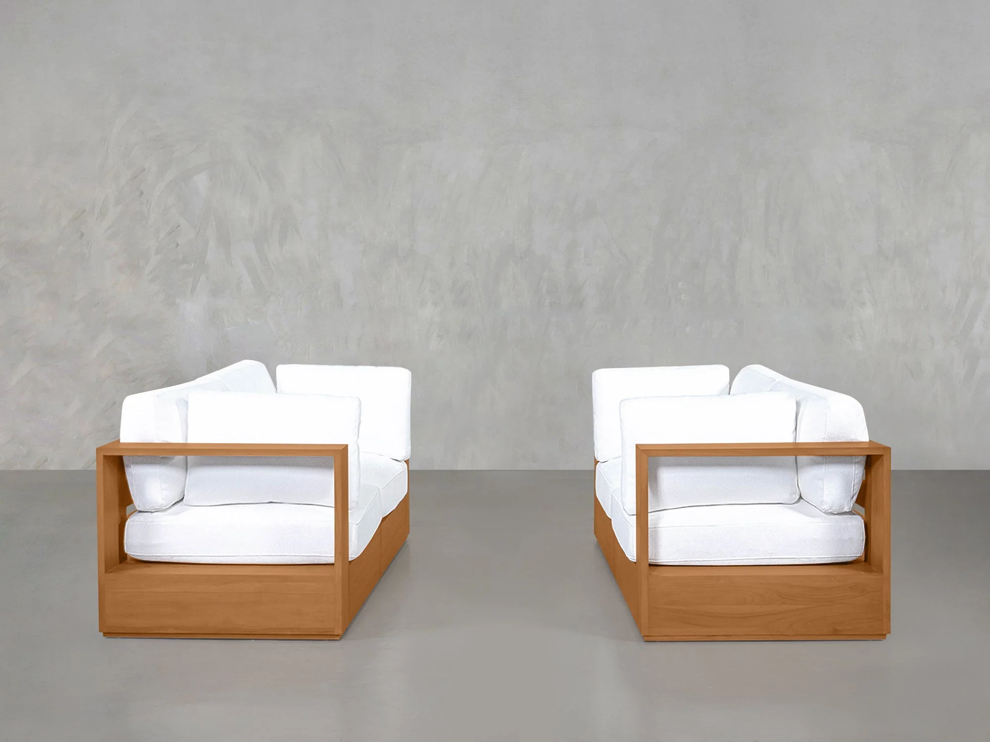 2-2 Sofa Set Teak Outdoor