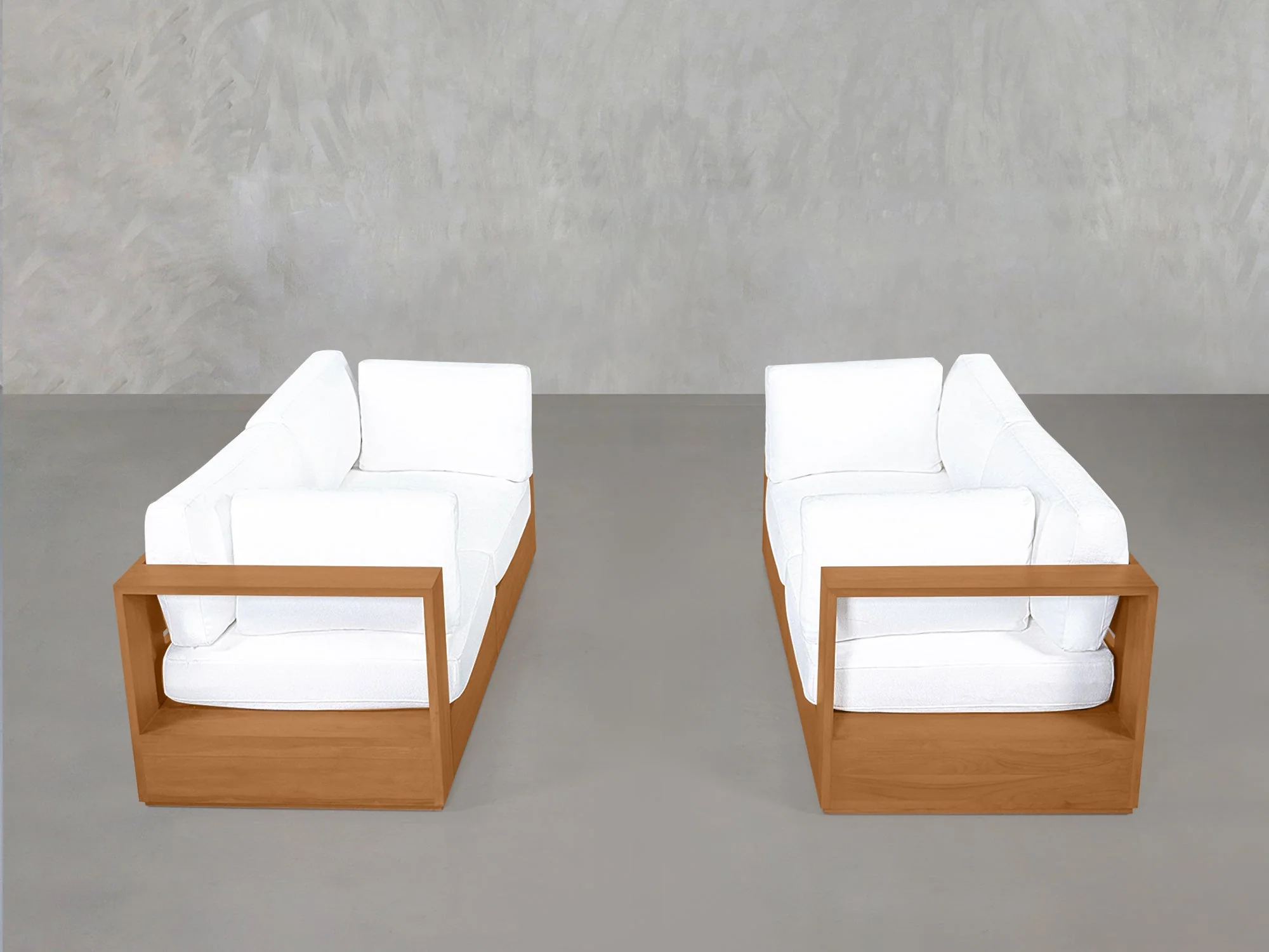 2-2 Sofa Set Teak Outdoor