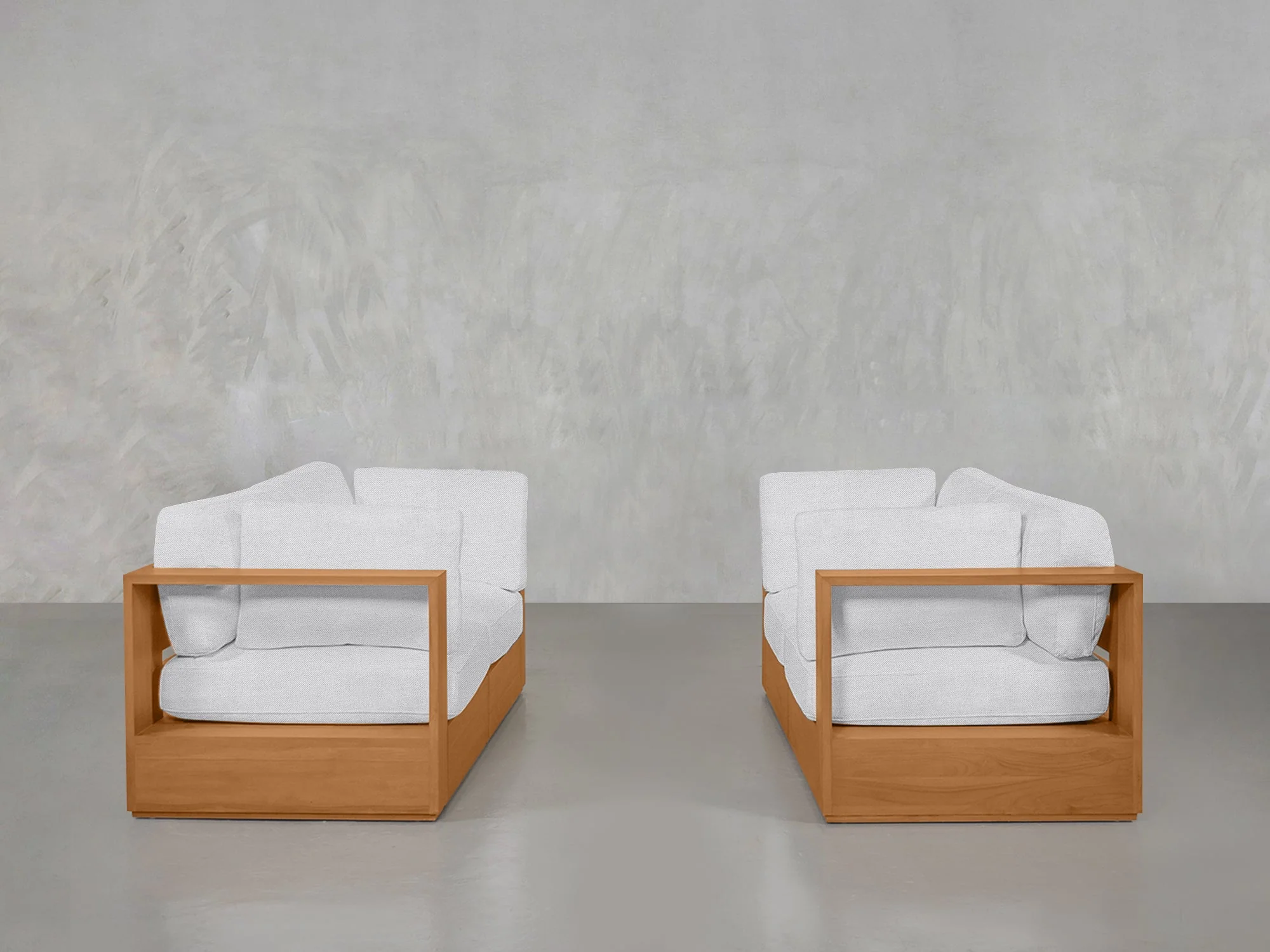 2-2 Sofa Set Teak Outdoor