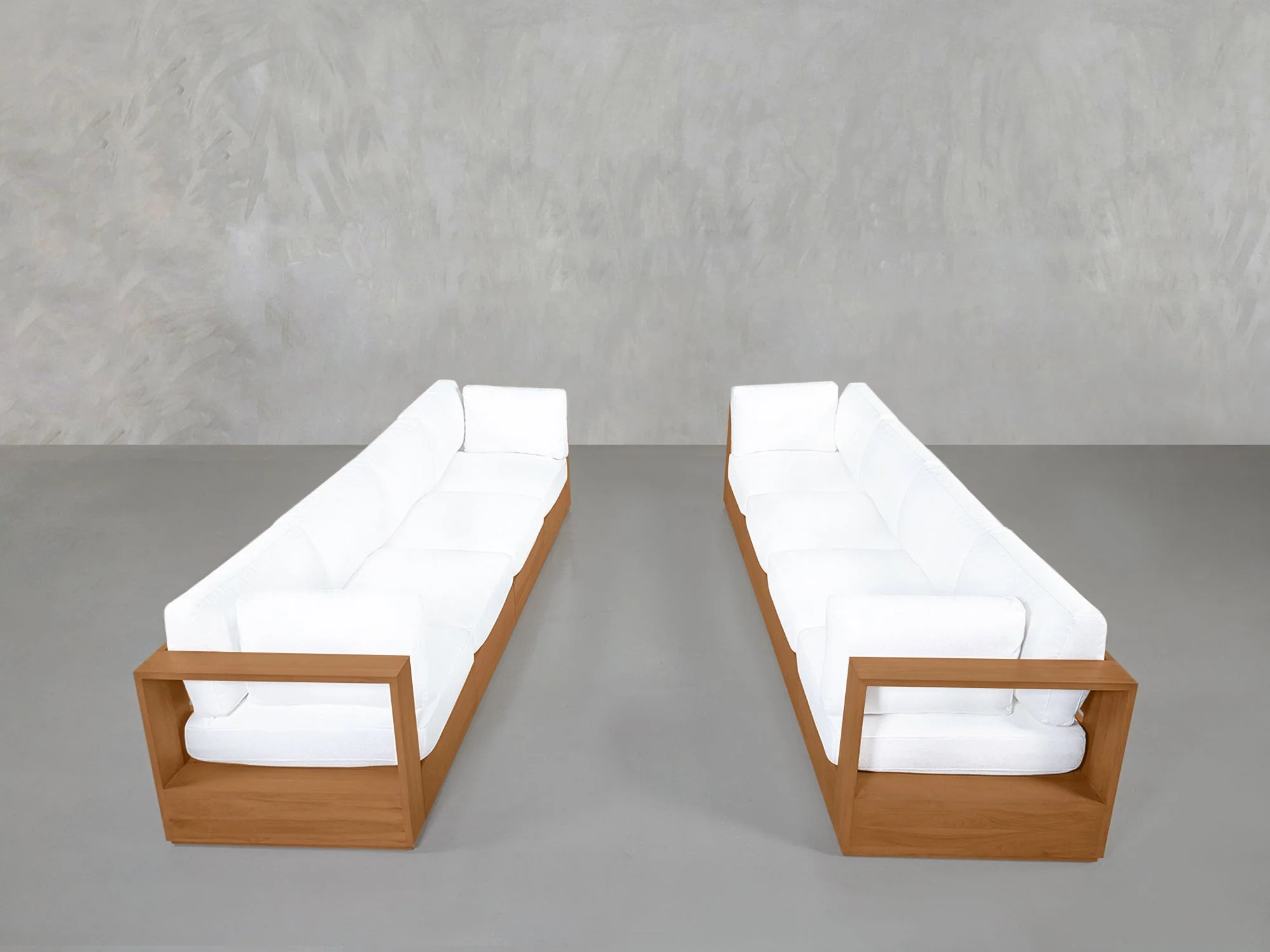 4-4 Sofa Set Teak Outdoor