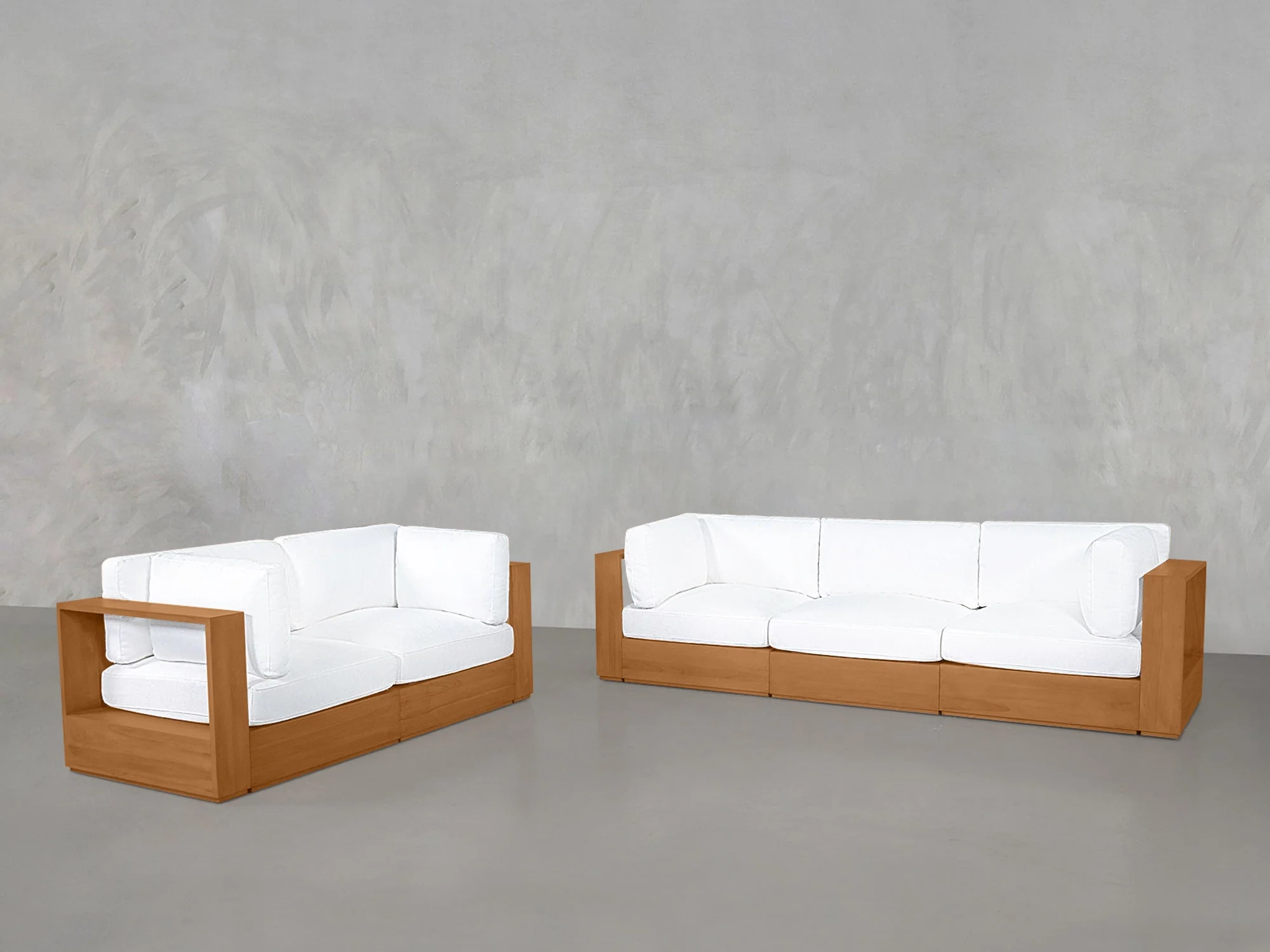 3-2 Sofa Set Teak Outdoor