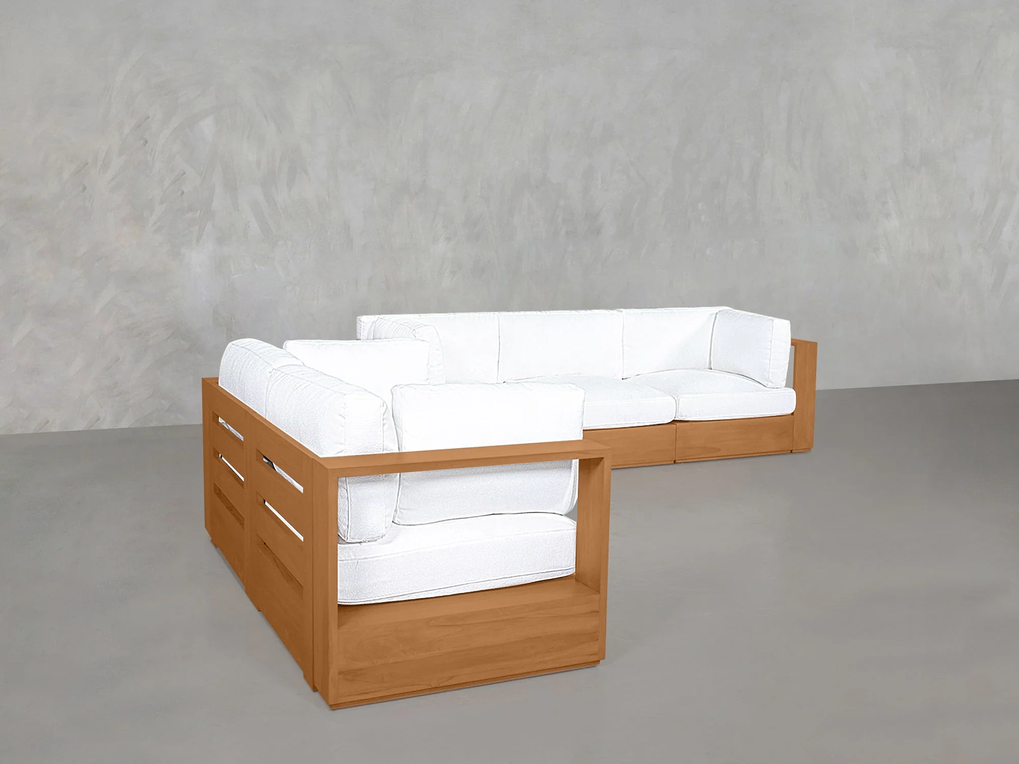 3-2 Sofa Set Teak Outdoor