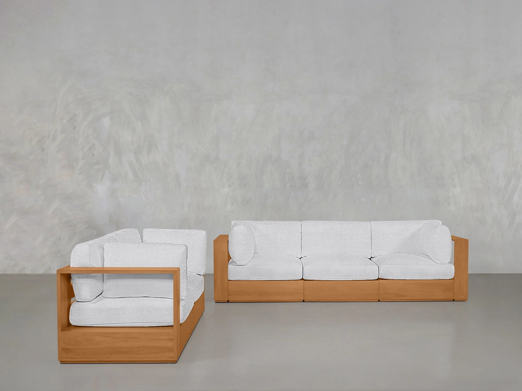 3-2 Sofa Set Teak Outdoor