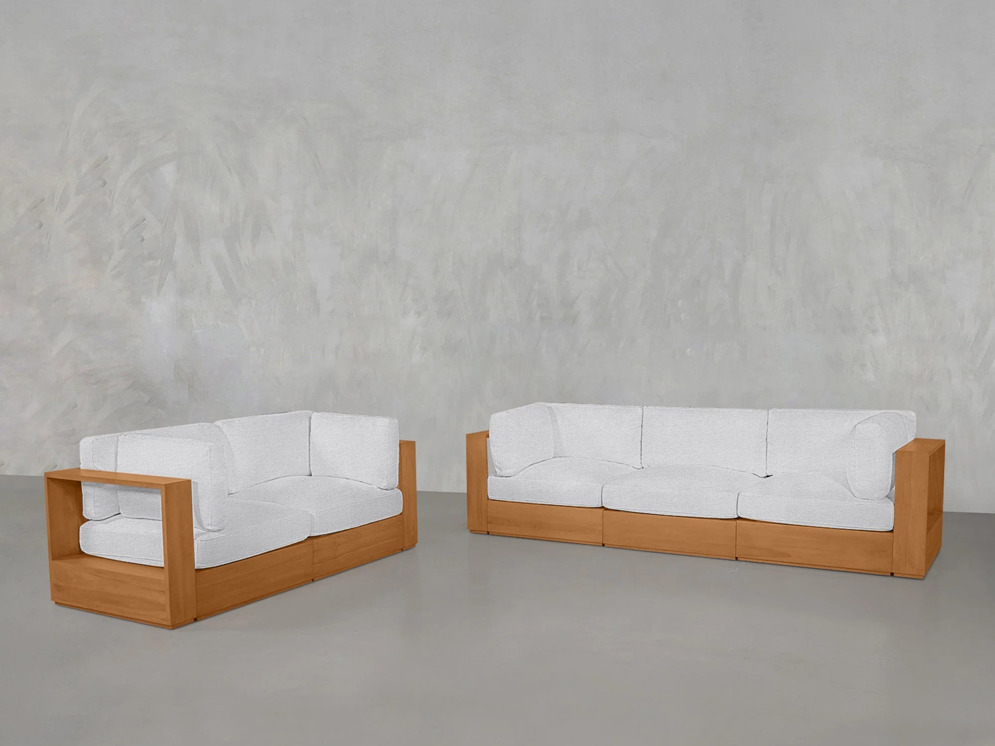 3-2 Sofa Set Teak Outdoor