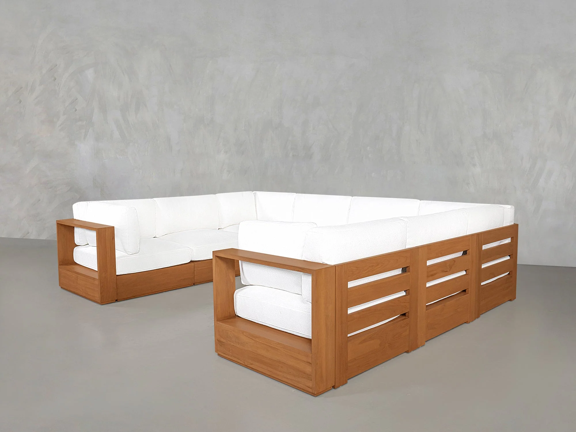 4424-8-seat-modular-u-sectional-teak-outdoor-4.webp 8-Seat Modular U-Sectional Teak Outdoor
