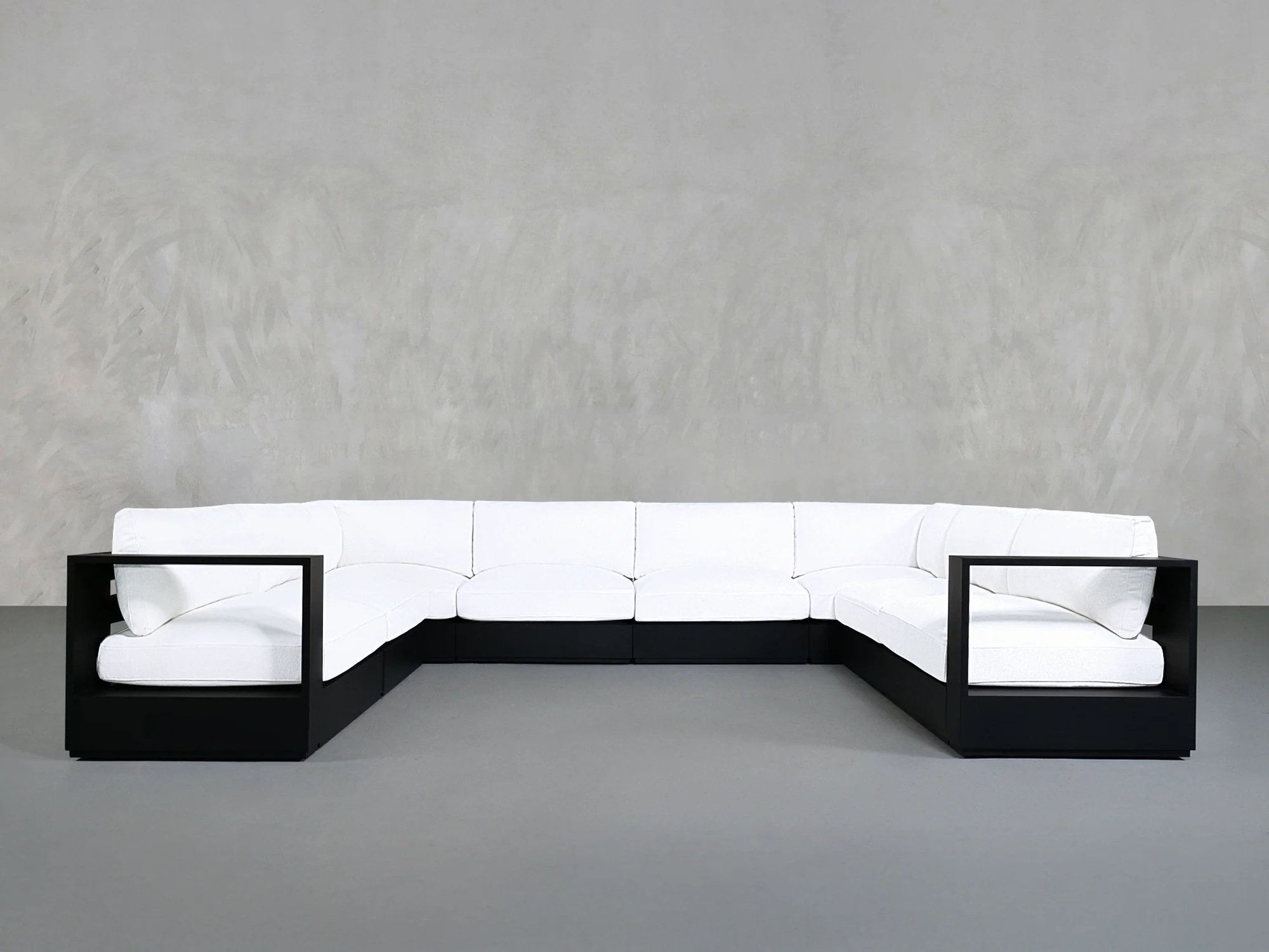 8-Seat Modular U-Sectional  Aluminum Outdoor