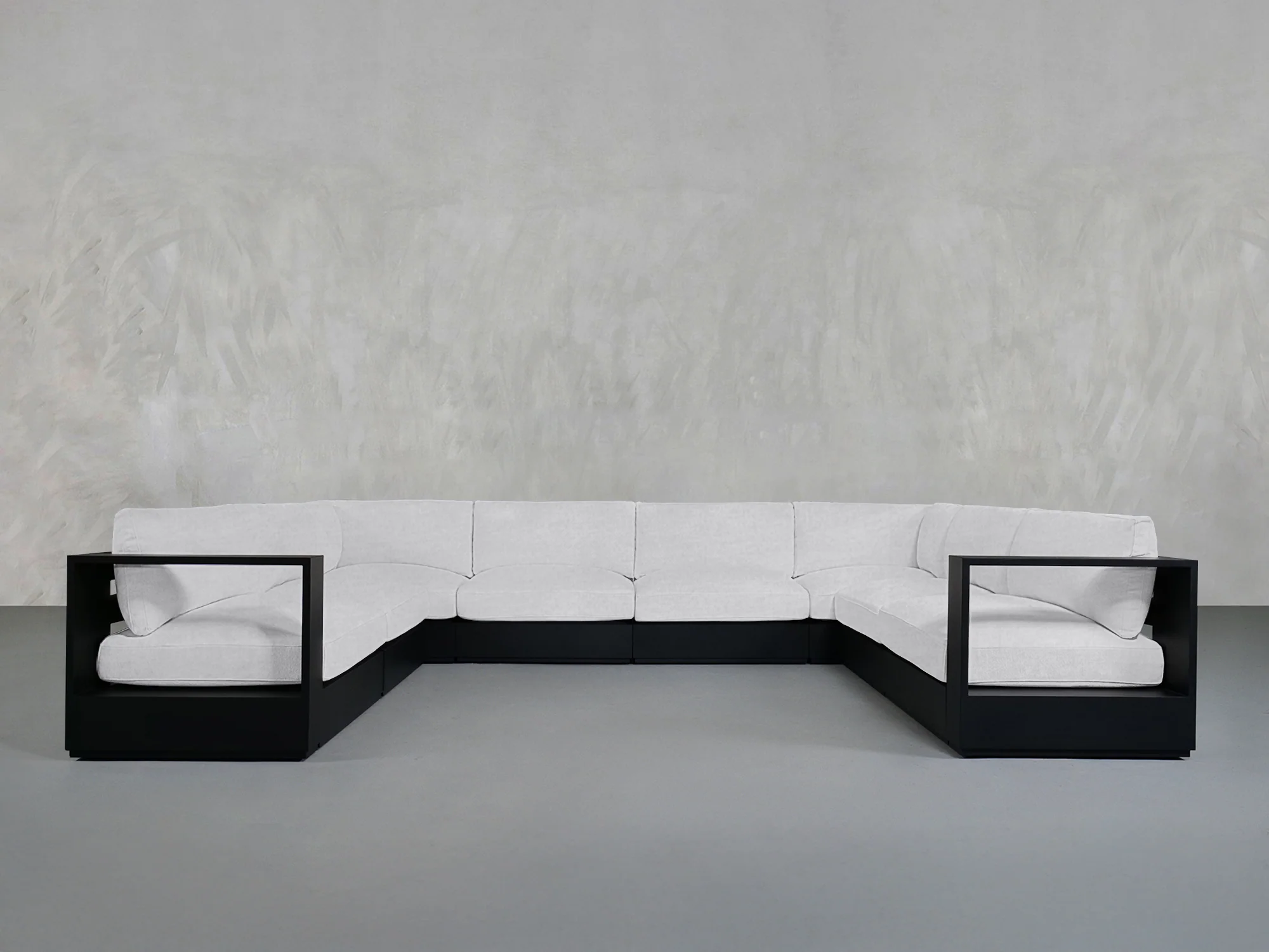 8-Seat Modular U-Sectional  Aluminum Outdoor
