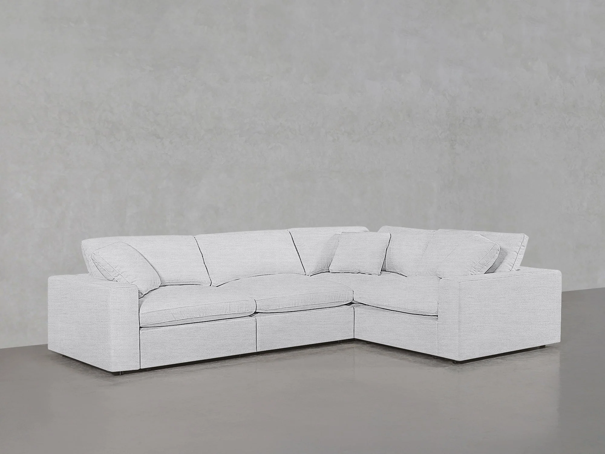 4-Seat Modular Corner Right Sectional