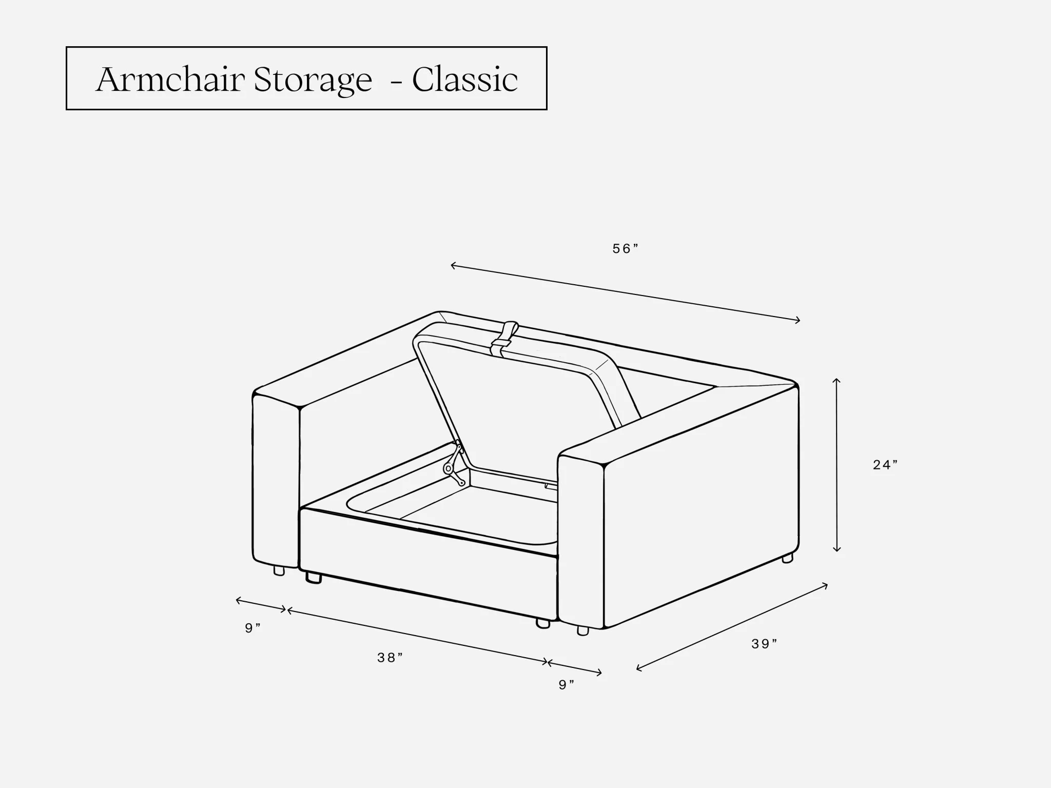 Armchair (Storage)